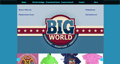 Desktop Screenshot of bigworldpromotions.com