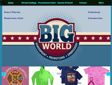 Tablet Screenshot of bigworldpromotions.com